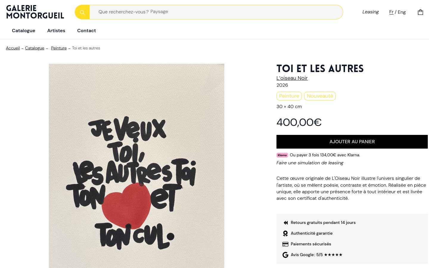 Galerie Montorgueil - fiche œuvre