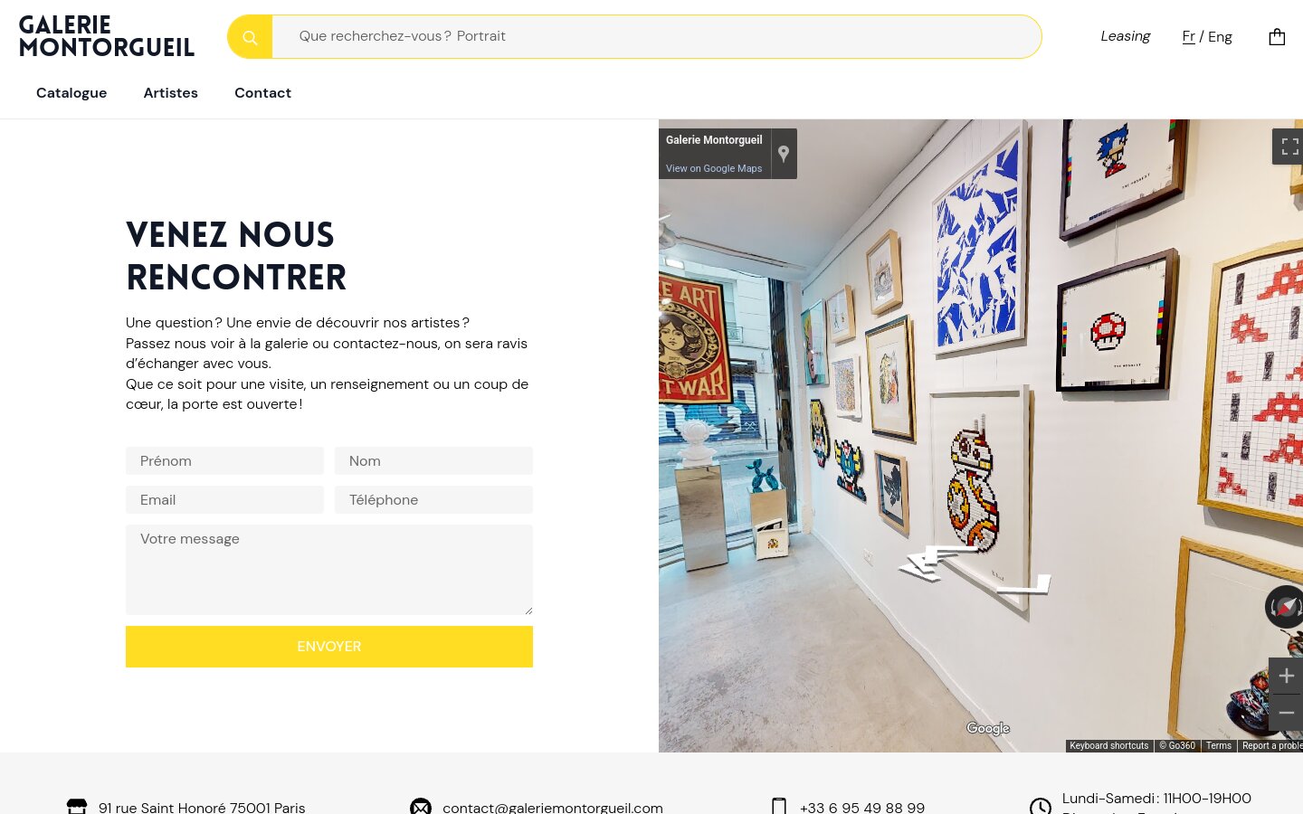 Galerie Montorgueil - contact