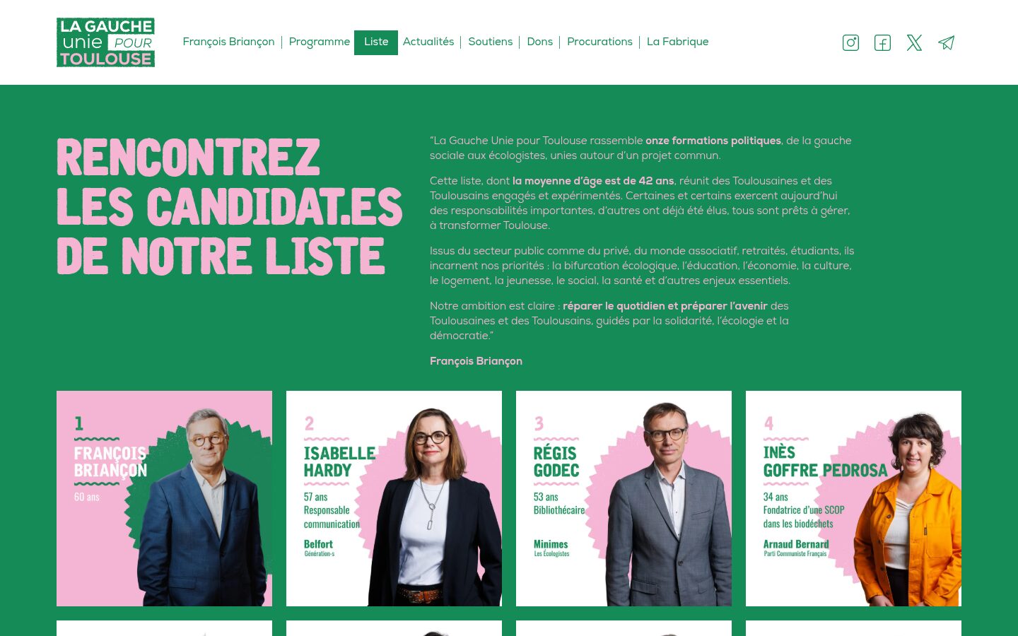 Vivre Mieux Toulouse - candidats
